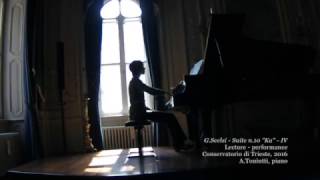 Giacinto Scelsi Suite n10 quotKaquot  IV mov  AToniutti piano [upl. by Aicilav]