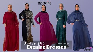 HONEST REVIEW 5 Modanisa Evening Dresses under 50 USD [upl. by Snowman769]