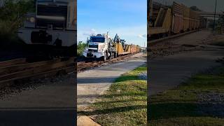 CSX Working tie train [upl. by Animlehliw640]