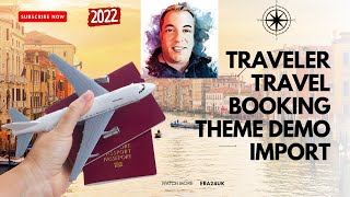 Traveler WordPress Theme Full Demo Import  Modern Themeforest Traveler Travel Booking  2022  2024 [upl. by Norri240]