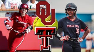 NCAA Softball Highlights 1 Oklahoma vs Texas Tech March 15 2024 [upl. by Luis]