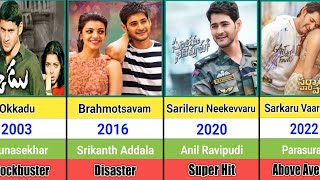 Mahesh Babu All Hits amp Flops Movies List  Mahesh Babu Movies List  Maharshi  Guntur Kaaram [upl. by Aihgn]