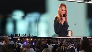 Adele  audience engagement scene  live in Munich Messe Riem 020824 [upl. by Attelliw]