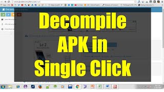 Tutorial Decompiler Online With JADX [upl. by Linis]