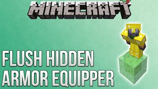 Minecraft Flush Hidden Armor Equipper Tutorial Redstone Advent Calendar [upl. by Sturdivant]