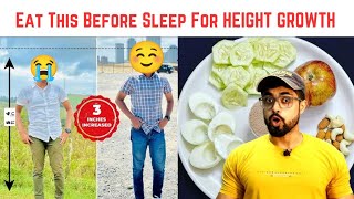 Eat This For HEIGHT INCREASE Before Sleep  Dont Doubt About Results [upl. by Ethe]