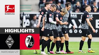 First Win Of Streichs Farewell Tour  Mgladbach  Freiburg 03  Highlights  MD 27 – BL 2324 [upl. by Wit848]