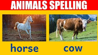 Farm Animal Names  Learn Spelling and Pronunciation in English [upl. by Nnitsuj172]