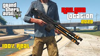 How To Find Railgun in GTA 5 Offline  2023 Rare Weapon Location [upl. by So521]