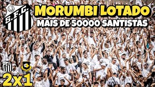 🤯 Festa Incrivel da TORCIDA DO SANTOS no MORUMBI Lotado 50000 Torcedores [upl. by Otecina]