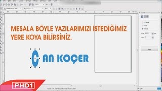 Corel draw 11 yazı ayırma ders 8  allocation in Corel Draw [upl. by Nichole]