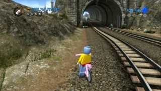 LEGO City Undercover  I Believe I Can Fly Funny Bicycle Jump TrickGlitch [upl. by Augustin]