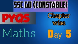 SSC GD PYQS CHAPTER WISE  LCM HCF 2 Maths PYQS pyqsssc sscgd maths [upl. by Tartan]