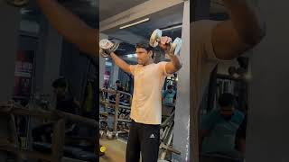 Shoulder workout with dumbbell 💪 shorts shortsvideo viralvideo trending motivation india [upl. by Notrom655]