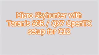 Micro Skyhunter with Taranis S6R and QX7 OpenTX set up [upl. by Eus]