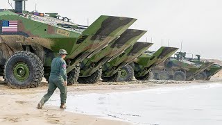 US Testing Its Brand New Massive Amphibious Combat Vehicles [upl. by Natsreik]