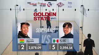 MOSCOSO VS PORTILLO  SEMIFINALS  2022 GOLDEN STATE OPEN [upl. by Ahsekyw]