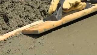 How to Pour and Finish Concrete [upl. by Ellessig]