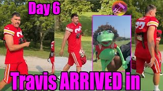 Travis attended Chiefs Training camp after reacting to Raiders Kermit Doll joke [upl. by Lindie]