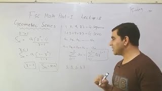 Geometric series formulas explanation  lecturer asad ali [upl. by Oberon]