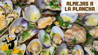 Almejas a la Plancha Cocinadas en Sartén 🐚 ¡ALMEJA FRESCA O CONGELADA [upl. by Klemens59]