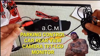 PARKING CONTROL CAR REAR VIEW CAMERA TFTLCD MONITOR аСм [upl. by Proudlove]