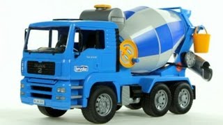 MAN Cement Mixer Truck Bruder 02744  ブルーダー MANセメントミキサー  Muffin Songs Toy Review [upl. by Irma]