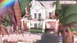 2Story Floral Blush House exterior  House build  Bloxburg  Roblox [upl. by Marten926]