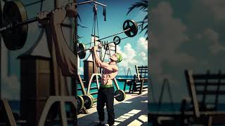 Zoro Workout 🏴‍☠️⚓⚔️  Deforum AI Animation zoro shorts [upl. by Benedikta]