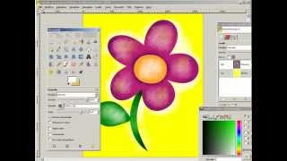 Disegno con Inkscape e coloro con Gimp 1 [upl. by Wilfreda]