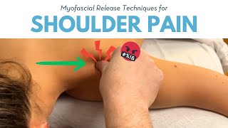 Rotator Cuff Massage 3 Techniques To Fix Pain [upl. by Ritch]