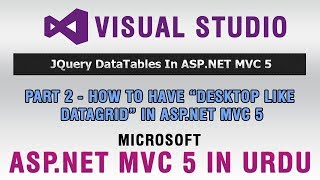 ASPNET MVC 5 Tutorial In Urdu  How to Have quotDesktop Like DataGridquot In ASPNET MVC 5 [upl. by Welbie]