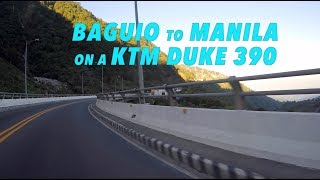 GakiMoto 178  Baguio to Manila  KTM Duke 390 Expressway Ride [upl. by Hollander]