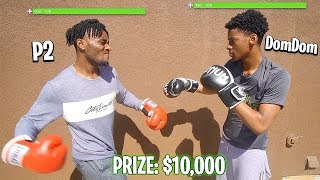 I Setup a SlapBoxing MATCH VS ANGRY KID DOMDOM for 10000 THINGS GOT CRAZY [upl. by Anivram]