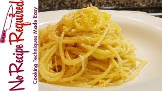 Lemon Spaghetti  Pasta Recipes by NoRecipeRequiredcom [upl. by Sivatnod]