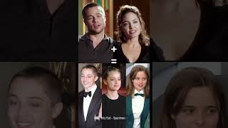 Angelina Jolie Brad Pitt and their children Knox Vivienne and Shiloh 💛 Music by speciimen [upl. by Ymaj]