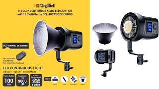 digitek dcl100wbc dc combo led continuous light for videography amp photographylike godox Ml60bi [upl. by Aredna]