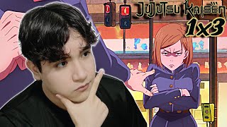 ¿LA WAIFU DEL SHOW 🫣  REACCIÓN POR PRIMERA VEZ A JUJUTSU KAISEN 1x3 [upl. by Yerffoeg]