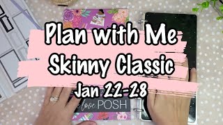 Plan with Me  Skinny Classic Happy Planner  Using LiveLovePosh Crafty Planner [upl. by Laktasic444]