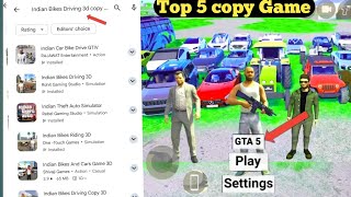 Top 5 Best offline COPY GAME Like INDIAN BIKE DRIVING 3D  Indian Bikes 3d Copy Games [upl. by Atinele]