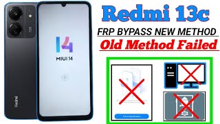 REDMI 13C FRP BYPASS MIUI 14 WITHOUT PC✅ REDMI 13C MIUI 14 GOOGLE ACCOUNT BYPASS✅ MIUI 14 FRP BYPASS [upl. by Enileuqaj]