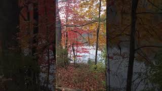 Beautiful autumn day at Breaks Interstate Park lakeview autumn [upl. by Notxam]