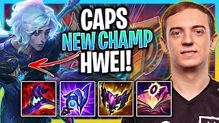 CAPS TRIES NEW CHAMPION HWEI MID  G2 Caps Plays Hwei Mid vs Kennen Season 2023 [upl. by Sanjiv600]