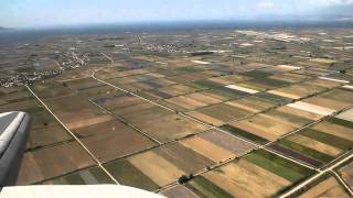 Kavala Greece airport approach and landing [upl. by Niessuh361]