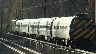 Veterans Day Railfanning at Exton Keystone Train 647 departing Exton [upl. by Giule]