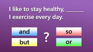 Coordinating Conjunctions Quiz  Can You Score 2020 [upl. by Mcloughlin]