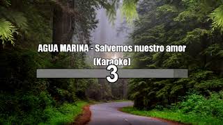 AGUA MARINA  Salvemos nuestro amor Karaoke [upl. by Yerd]