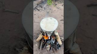 Survival Skills How to wash hands to save soap in forest camping outdoor bushcraft lifehacks [upl. by Ayekin]