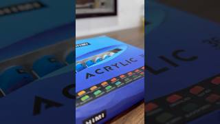 HIMI 36 colours acrylic paint review acrylicpainting satisfying [upl. by Dnaltiak]