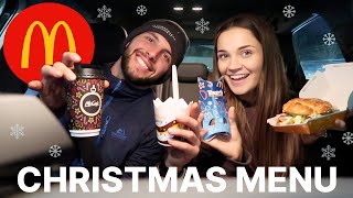 MCDONALDS CHRISTMAS MENU TASTE TEST [upl. by Rodl]